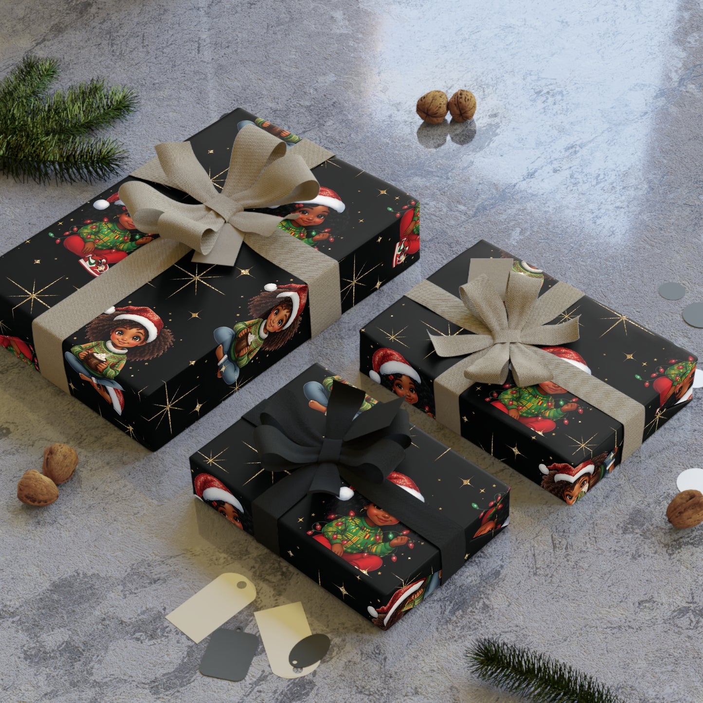 Gift Wrapping Paper Rolls, 1pc