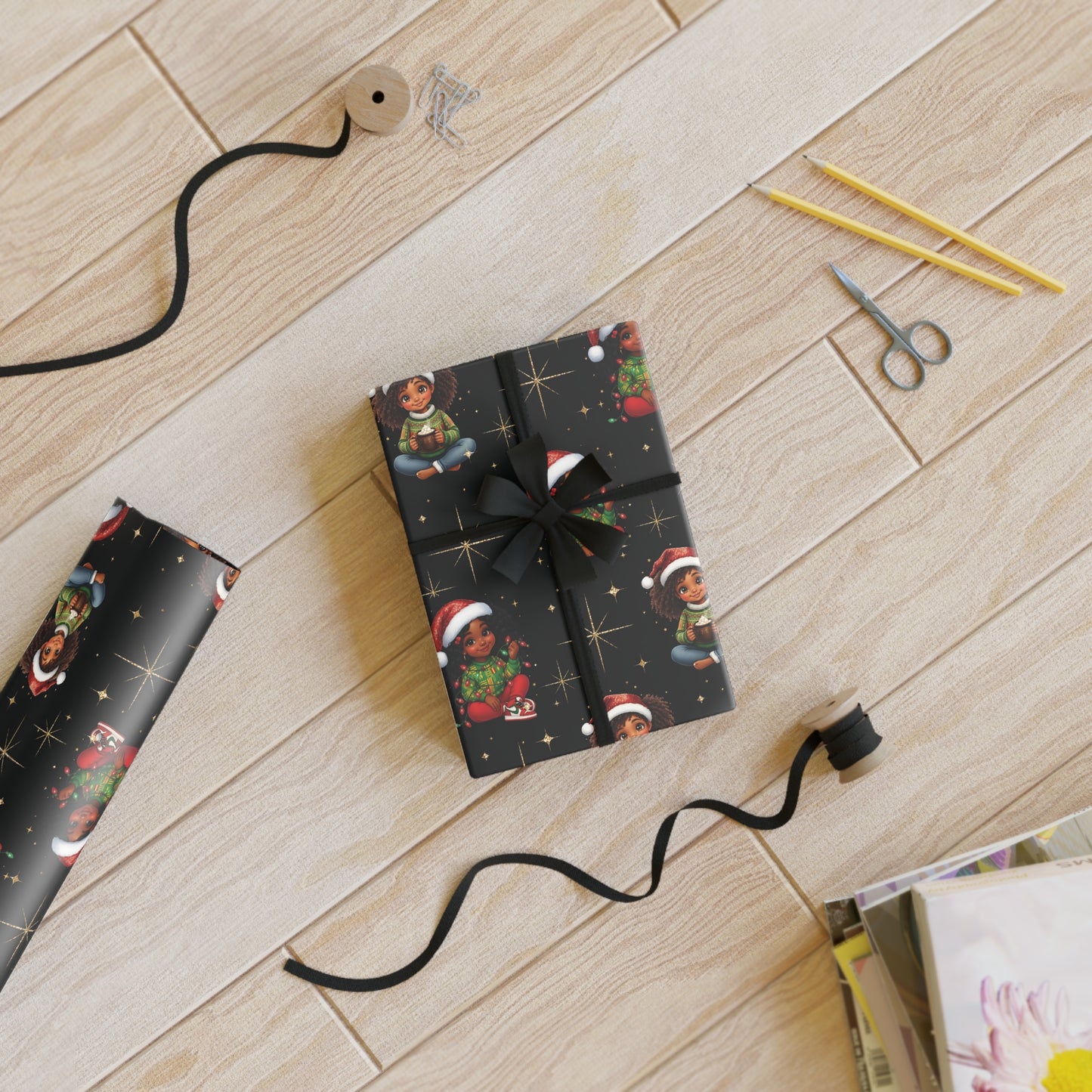 Gift Wrapping Paper Rolls, 1pc